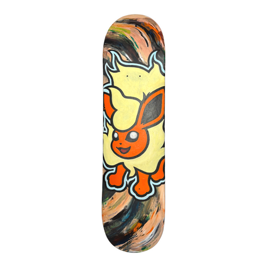SKATEBOARD DECK PAINTING - FLAREON